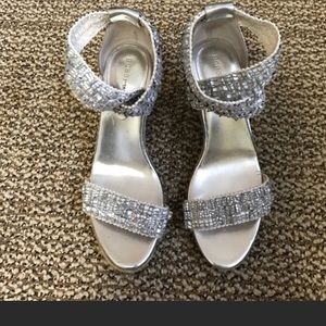 BCBGeneration strappy wedges